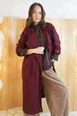 Rein Lightweight Trench Burgundy /7=